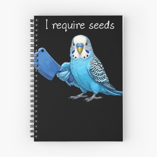 Item preview, Funny Blue Budgerigar Parrot Require Seeds Bird Lover designed and sold by TerryConnells.