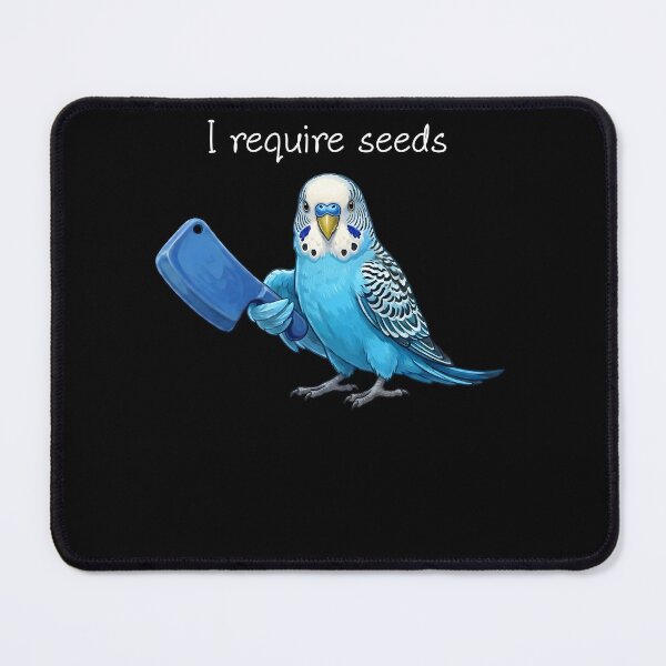 Item preview, Funny Blue Budgerigar Parrot Require Seeds Bird Lover designed and sold by TerryConnells.