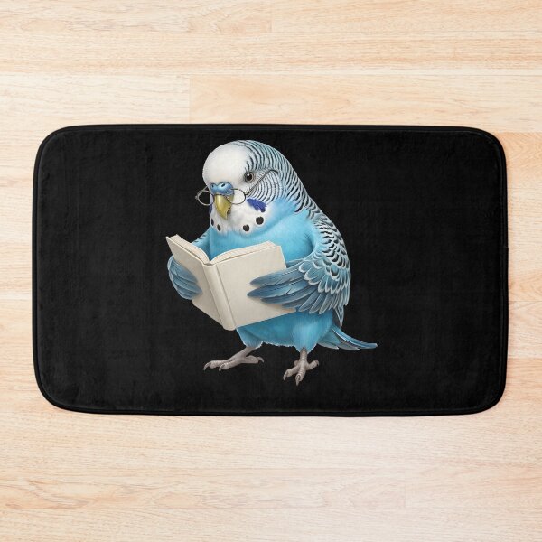 Item preview, Funny Blue Budgerigar Parrots Reading Book Bird Lover designed and sold by TerryConnells.