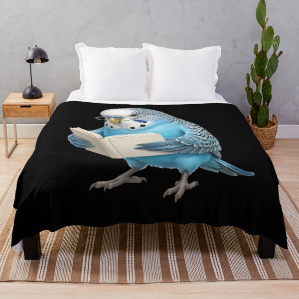 Item preview, Funny Blue Budgerigar Parrots Reading Book Bird Lover designed and sold by TerryConnells.