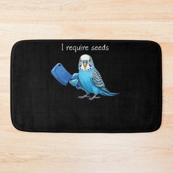 Item preview, Funny Blue Budgerigar Parrot Require Seeds Bird Lover designed and sold by TerryConnells.
