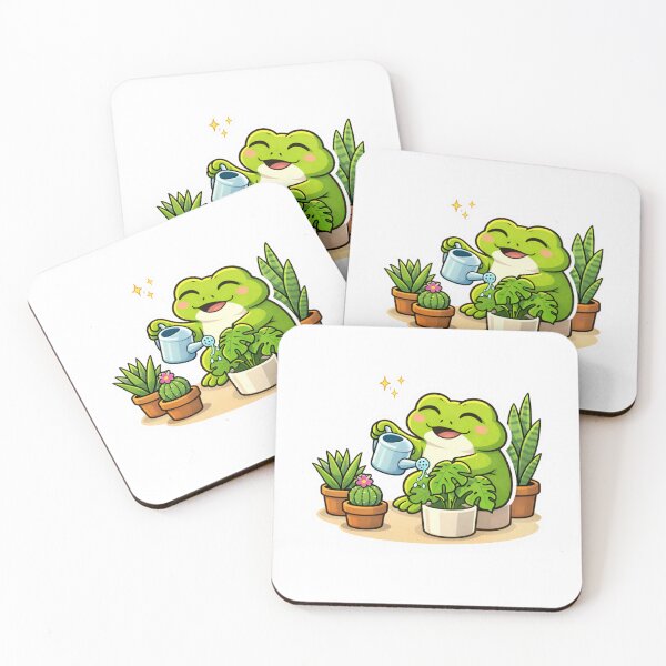 Item preview, Relatable Frog Sticker – Minimal Frog Plant Lover Aesthetic Cute Animal Laptop Sticker designed and sold by DownloSpace.