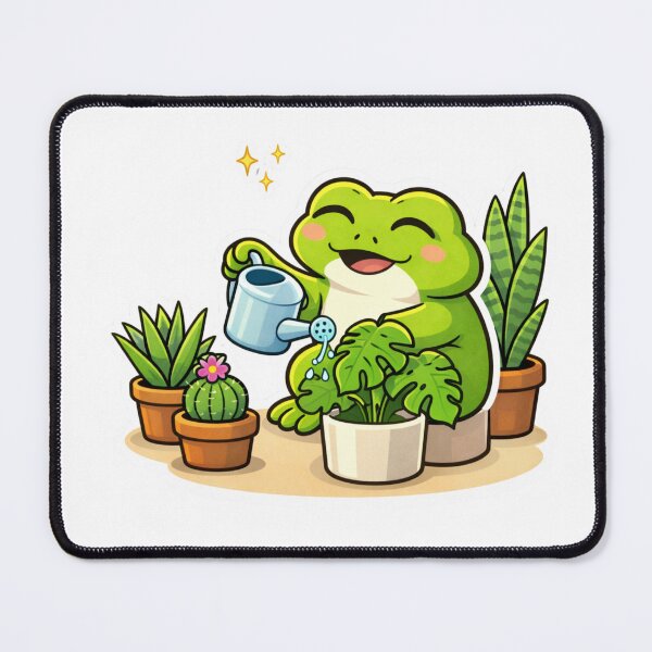 Item preview, Relatable Frog Sticker – Minimal Frog Plant Lover Aesthetic Cute Animal Laptop Sticker designed and sold by DownloSpace.