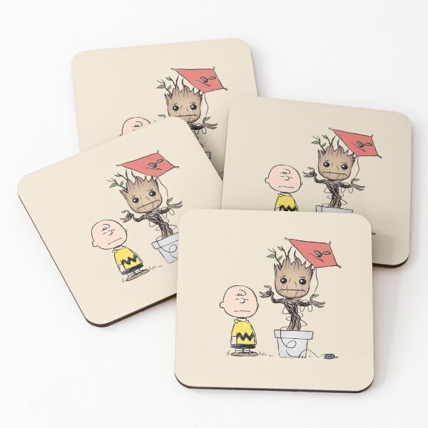 Item preview, Charlie Brown Meets Baby Groot - Kite Eating Tree designed and sold by moamaxshop.