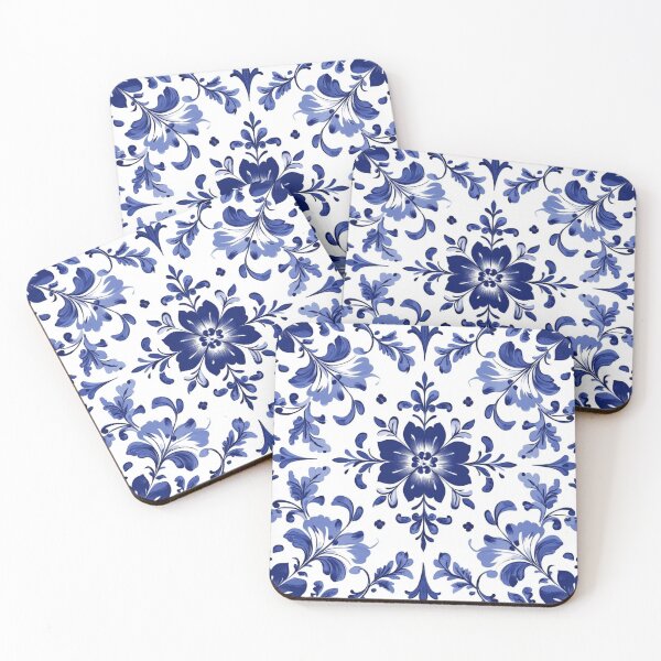 Item preview, Royal Delft Blue Flower Hand Painted Pattern designed and sold by GrinGalore.