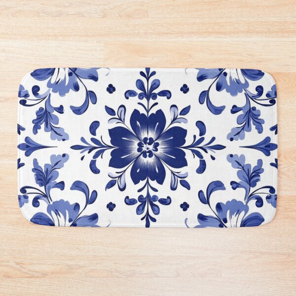Item preview, Royal Delft Blue Flower Hand Painted Pattern designed and sold by GrinGalore.