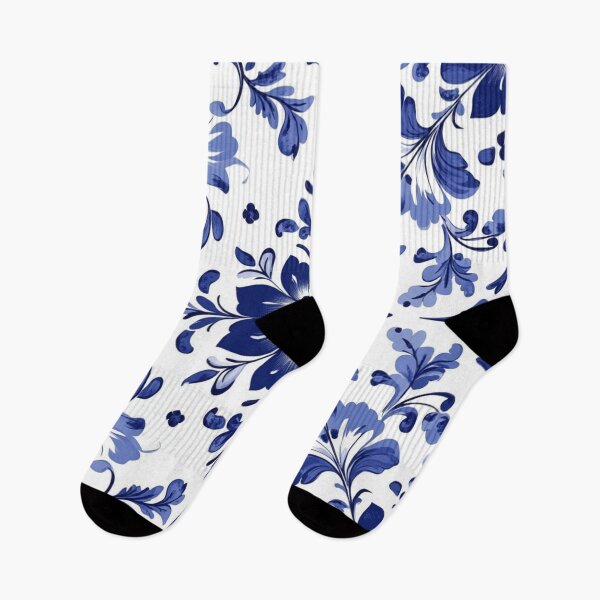 Item preview, Royal Delft Blue Flower Hand Painted Pattern designed and sold by GrinGalore.