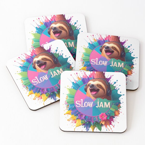 Item preview, Slow Jam Cute Sloth Relaxing Chill Figure designed and sold by icemanphotos.