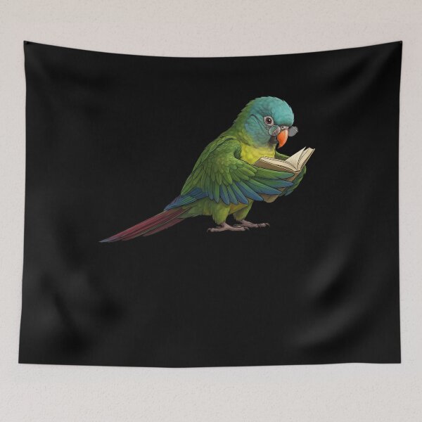 Item preview, Funny Blue Crowned Conure Parrots Reading Book Bird Lover designed and sold by TerryConnells.