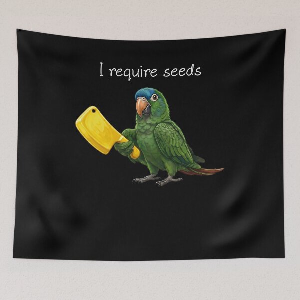 Item preview, Funny Blue Crowned Conure Parrot Require Seeds Bird Lover designed and sold by TerryConnells.