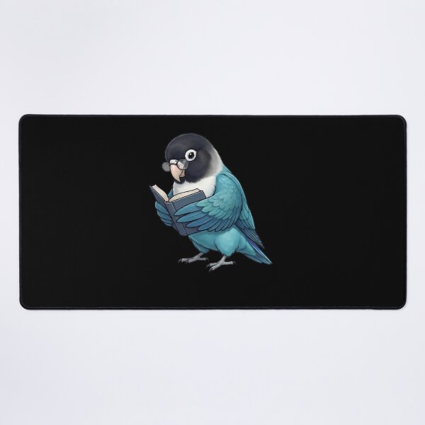 Item preview, Funny Blue Masked Lovebird Parrots Reading Book Bird Lover designed and sold by TerryConnells.