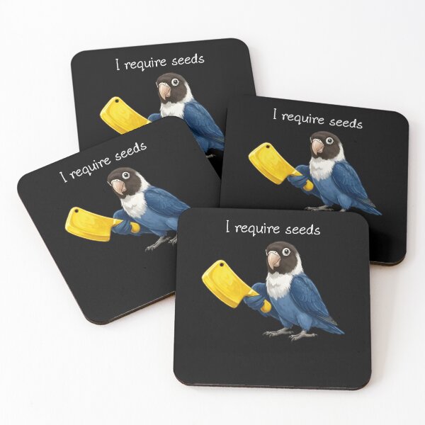 Item preview, Funny Blue Masked Lovebird Parrot Require Seeds Bird Lover designed and sold by TerryConnells.