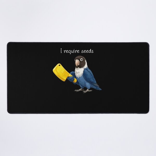 Item preview, Funny Blue Masked Lovebird Parrot Require Seeds Bird Lover designed and sold by TerryConnells.