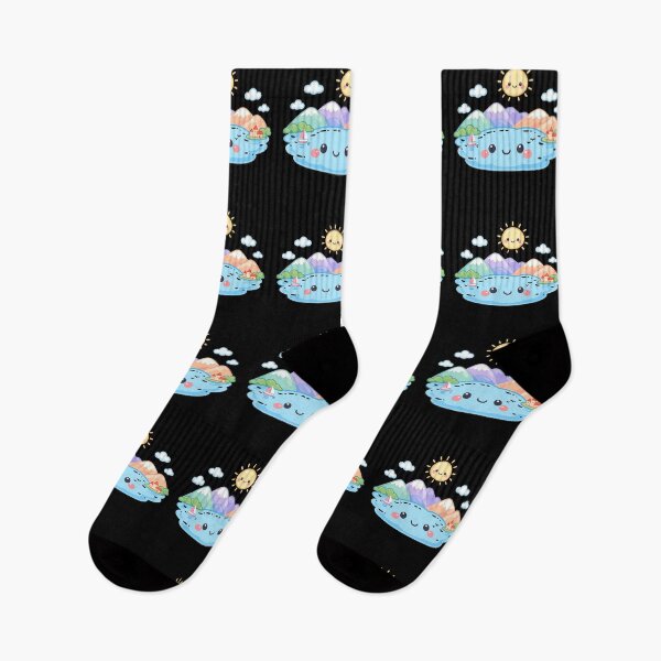 Item preview, Cute Lake Annecy - kawaii designed and sold by DamioPolArt.