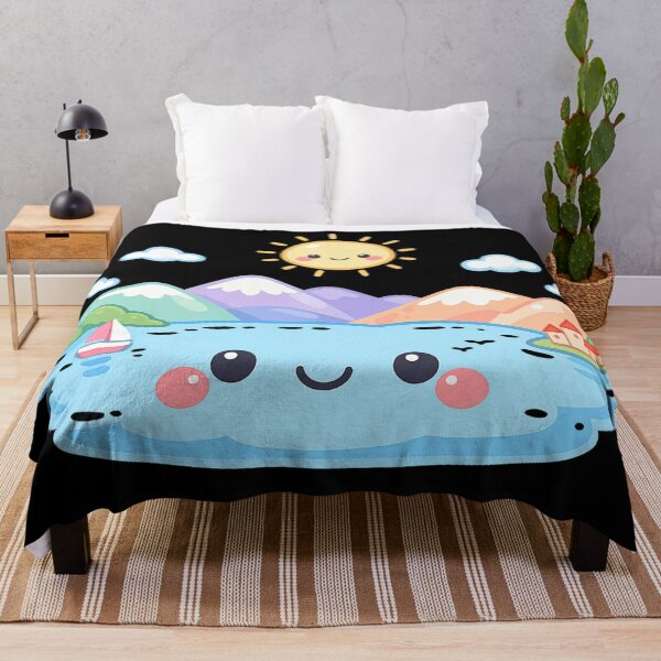 Item preview, Cute Lake Annecy - kawaii designed and sold by DamioPolArt.