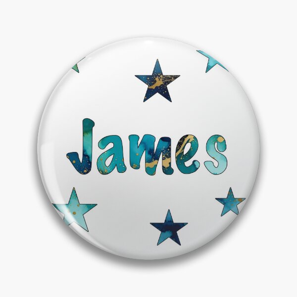 Item preview, Watercolor Name James with Stars designed and sold by katifinell.
