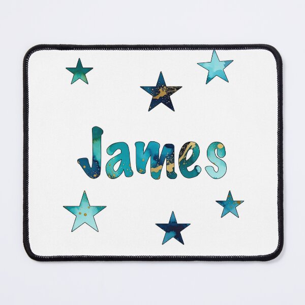 Item preview, Watercolor Name James with Stars designed and sold by katifinell.