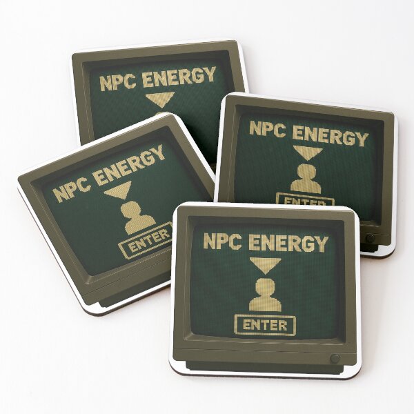 Item preview, NPC Energy — Retro CRT Pixel Art designed and sold by sorryNOTsorry.brand.