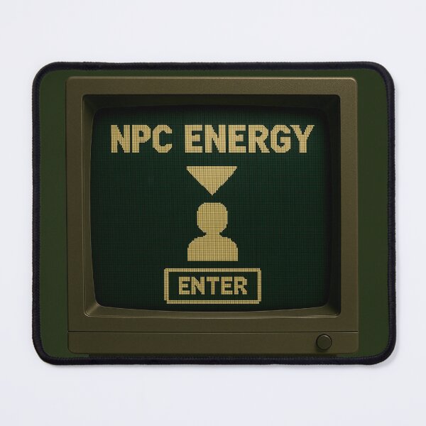 Item preview, NPC Energy — Retro CRT Pixel Art designed and sold by sorryNOTsorry.brand.