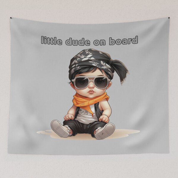 Item preview, Little Dude on Board designed and sold by bubblyrainbow.