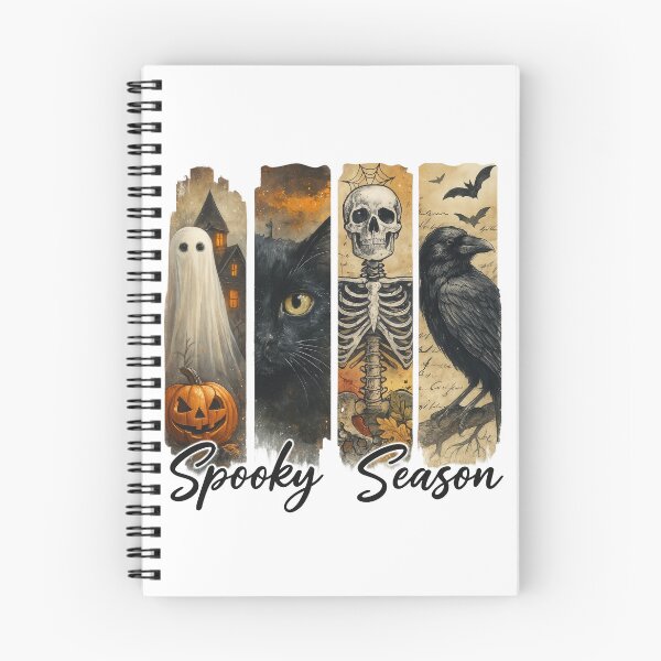 Item preview, Cute Halloween Pumpkin Ghost Cat Skelton Crow Design designed and sold by Gallory Hive.