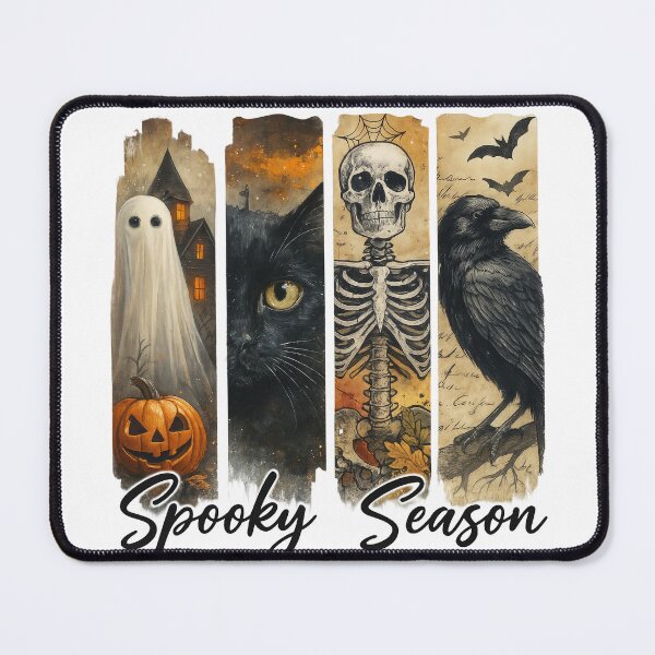 Item preview, Cute Halloween Pumpkin Ghost Cat Skelton Crow Design designed and sold by Gallory Hive.