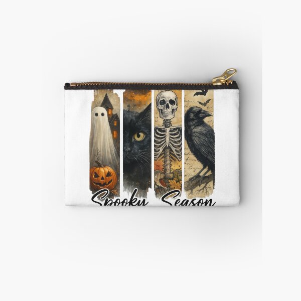 Item preview, Cute Halloween Pumpkin Ghost Cat Skelton Crow Design designed and sold by Gallory Hive.