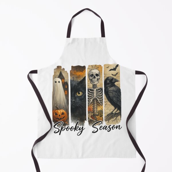 Item preview, Cute Halloween Pumpkin Ghost Cat Skelton Crow Design designed and sold by Gallory Hive.