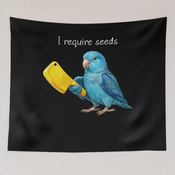 Item preview, Funny Blue Parrotlet Parrot Require Seeds Bird Lover designed and sold by TerryConnells.