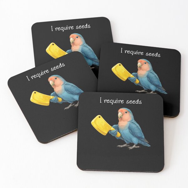 Item preview, Funny Blue Peach Faced Lovebird Parrot Require Seeds Bird Lover designed and sold by TerryConnells.