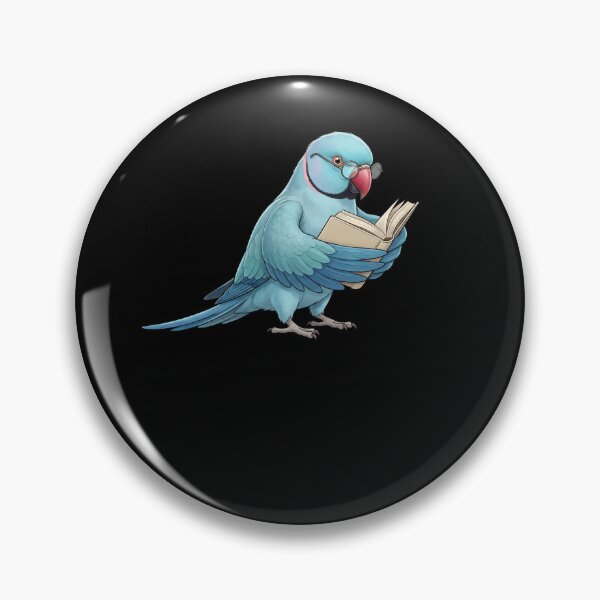 Item preview, Funny Blue Ringneck Parakeet Parrots Reading Book Bird Lover designed and sold by TerryConnells.