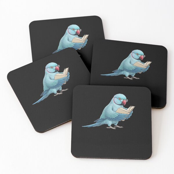 Item preview, Funny Blue Ringneck Parakeet Parrots Reading Book Bird Lover designed and sold by TerryConnells.