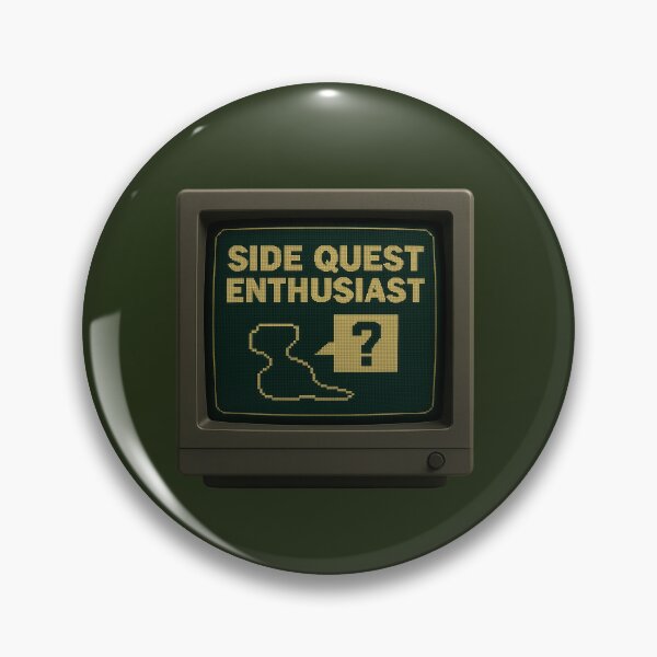 Artikelvorschau, Nebenquest-Enthusiast — Retro-CRT-Pixelkunst entworfen und verkauft von sorryNOTsorry.brand.