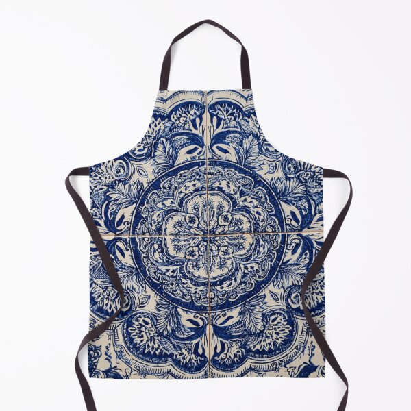 Item preview, Royal Delft Blue Ornament Portuguese Inspired Pattern designed and sold by GrinGalore.