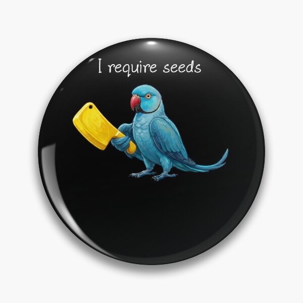 Item preview, Funny Blue Ringneck Parakeet Parrot Require Seeds Bird Lover designed and sold by TerryConnells.