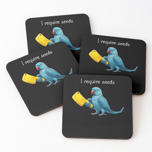 Item preview, Funny Blue Ringneck Parakeet Parrot Require Seeds Bird Lover designed and sold by TerryConnells.