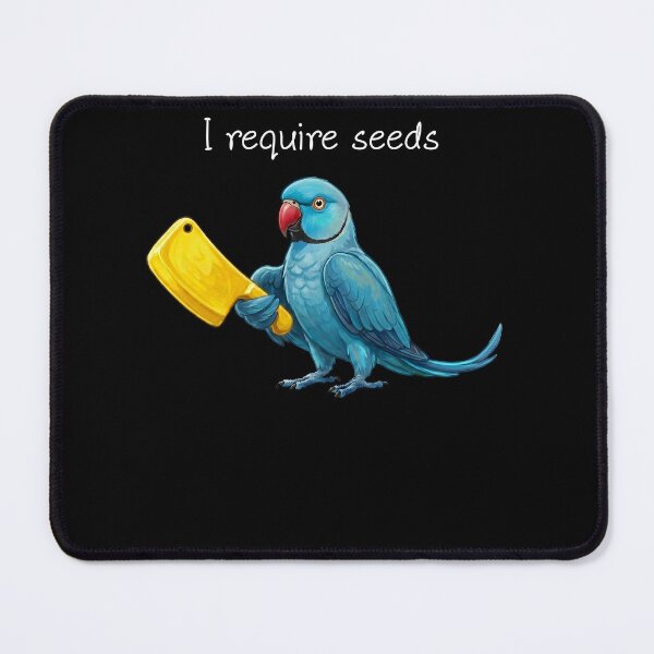 Item preview, Funny Blue Ringneck Parakeet Parrot Require Seeds Bird Lover designed and sold by TerryConnells.