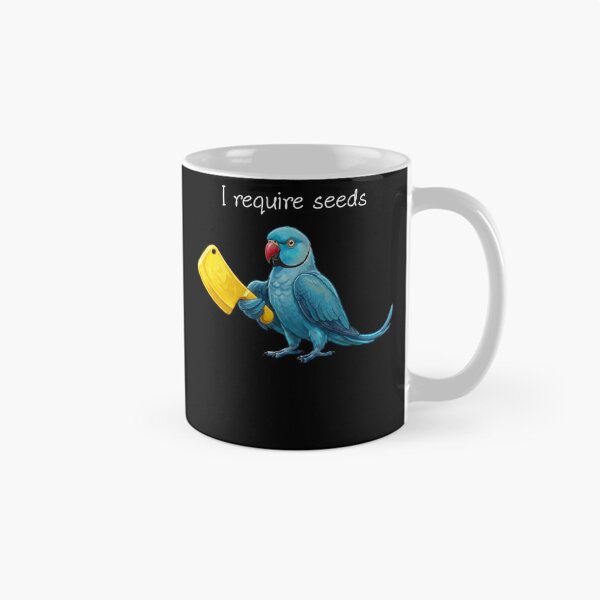 Item preview, Funny Blue Ringneck Parakeet Parrot Require Seeds Bird Lover designed and sold by TerryConnells.