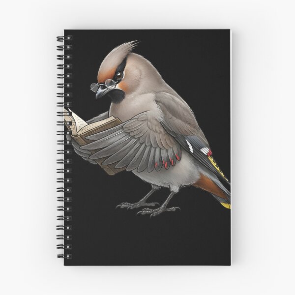 Item preview, Funny Bohemian Waxwing Reading Book Bird Lover Birding designed and sold by TerryConnells.