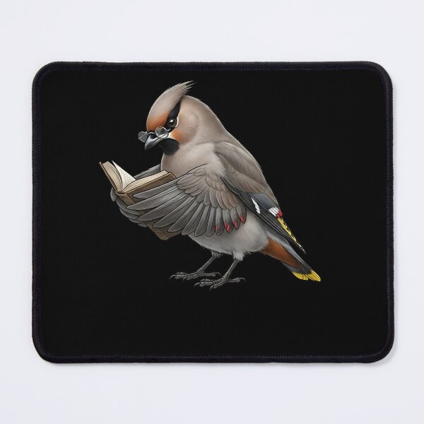 Item preview, Funny Bohemian Waxwing Reading Book Bird Lover Birding designed and sold by TerryConnells.