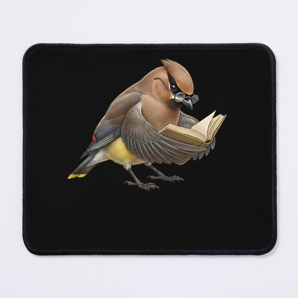 Item preview, Funny Cedar Waxwing Reading Book Bird Lover Birding designed and sold by TerryConnells.