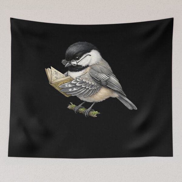 Item preview, Funny Chickadee Reading Book Bird Lover Birding designed and sold by TerryConnells.