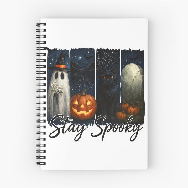 Item preview, Halloween Ghost Pumpkin Spider Cat Gravestone Design designed and sold by Gallory Hive.