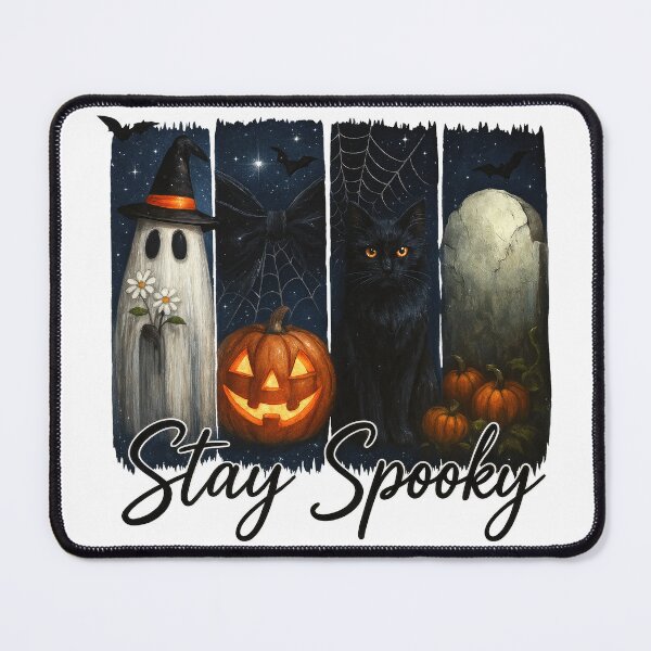 Item preview, Halloween Ghost Pumpkin Spider Cat Gravestone Design designed and sold by Gallory Hive.