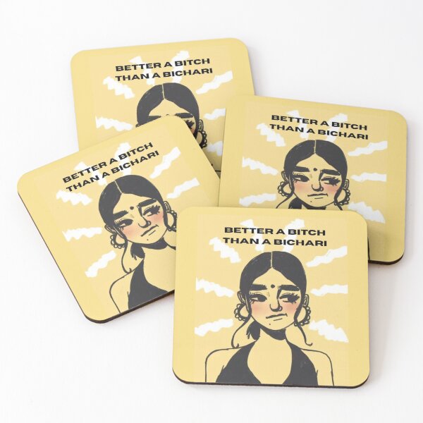 Item preview, Better a Bitch than a Bichari Desi Aesthetic Art designed and sold by DESIGN DIMENSION .