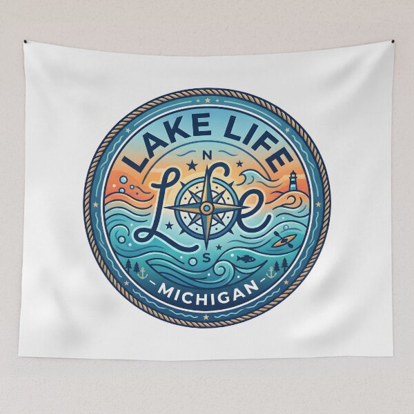 Item preview, michigan state, lake michigan, michigan nature, michigan wildlife designed and sold by TrueArtVibes.