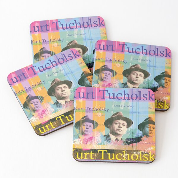 Artikelvorschau, Kurt Tucholsky: Ästhetische Porträt-Collage für Literatur- und Kulturfans entworfen und verkauft von Mauswohn.