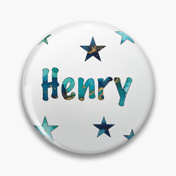 Item preview, Watercolor Name Henry with Stars designed and sold by katifinell.