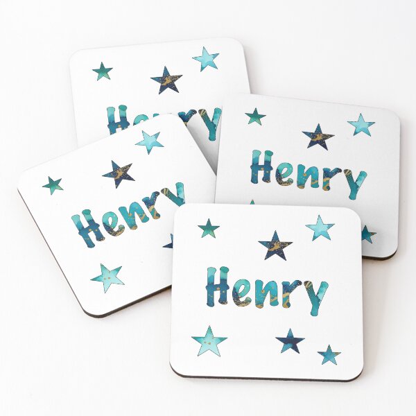 Item preview, Watercolor Name Henry with Stars designed and sold by katifinell.