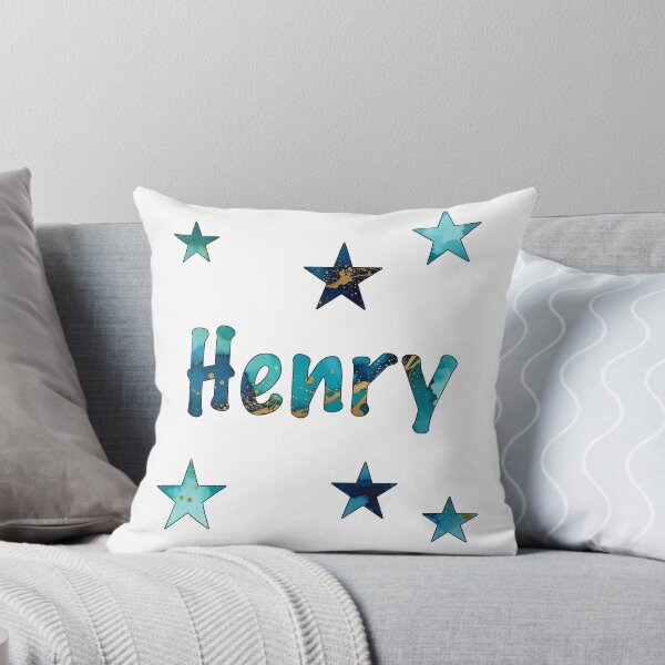 Item preview, Watercolor Name Henry with Stars designed and sold by katifinell.